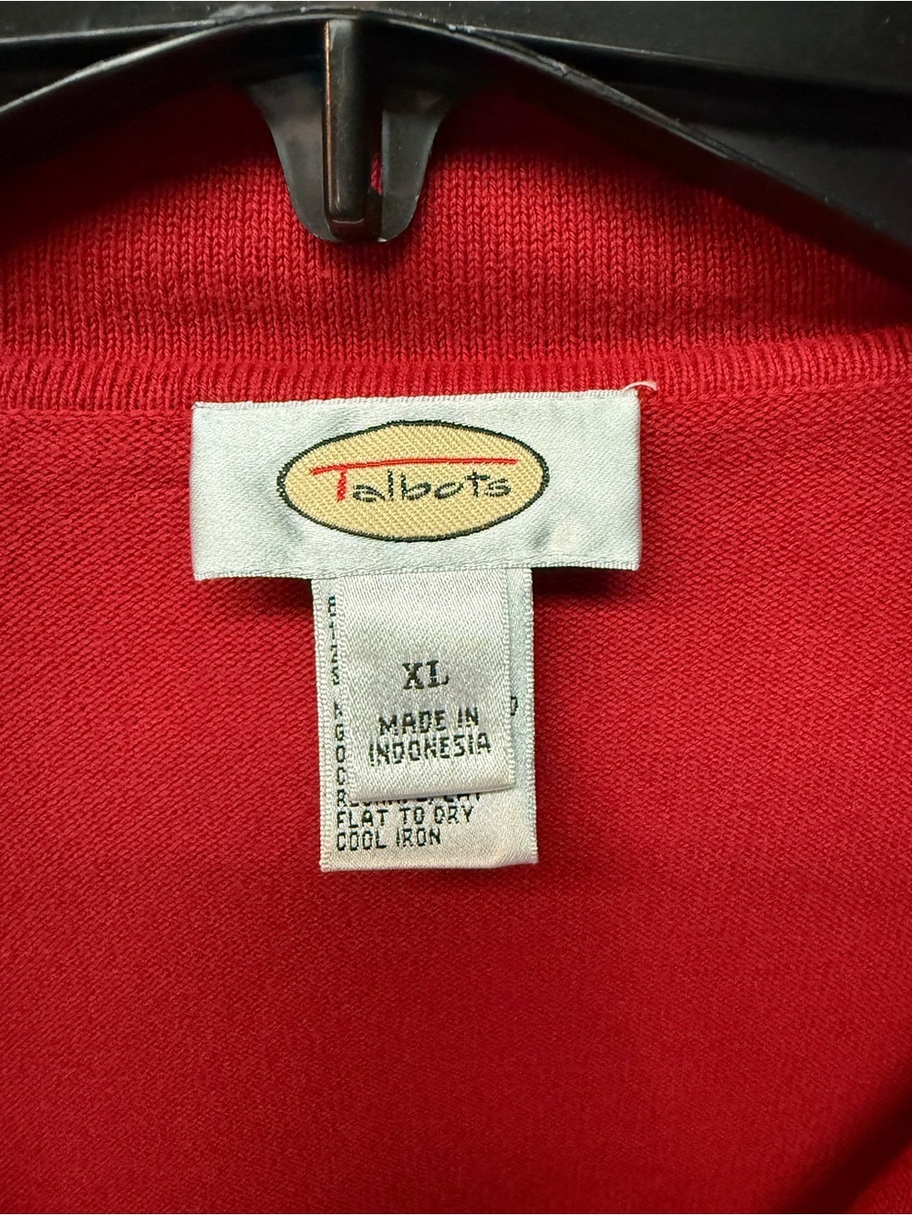Talbots Red Zip-Up Teddy Jacket - Picture 3 of 5